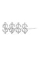 Dollar Rhinestone Hair Clip L2754