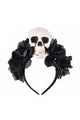 Gothic Skull Rose Headband L2767