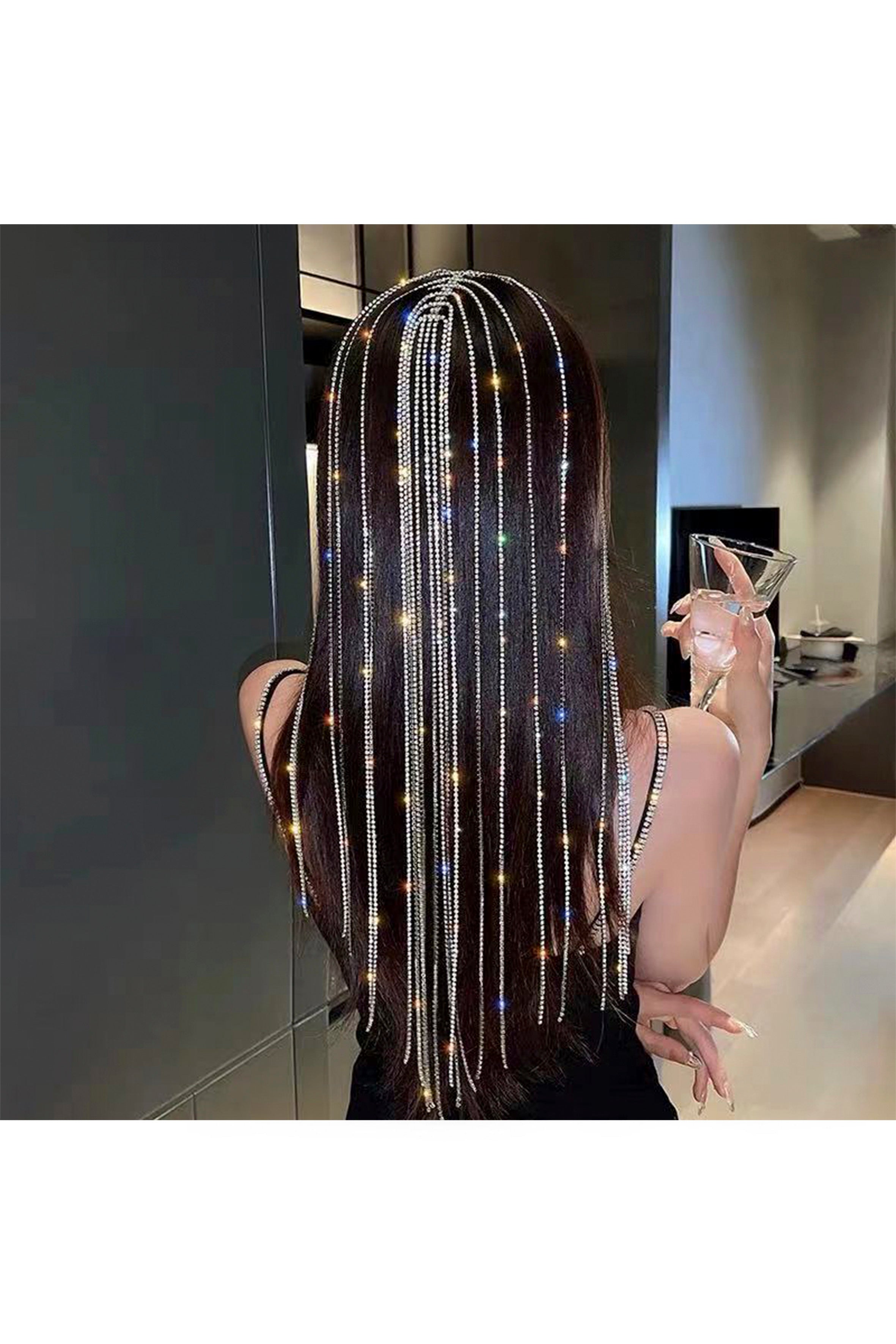 Rhinestone Tassel Hair Accessories L2919