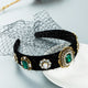 Gem Mesh Mask Headband L3076