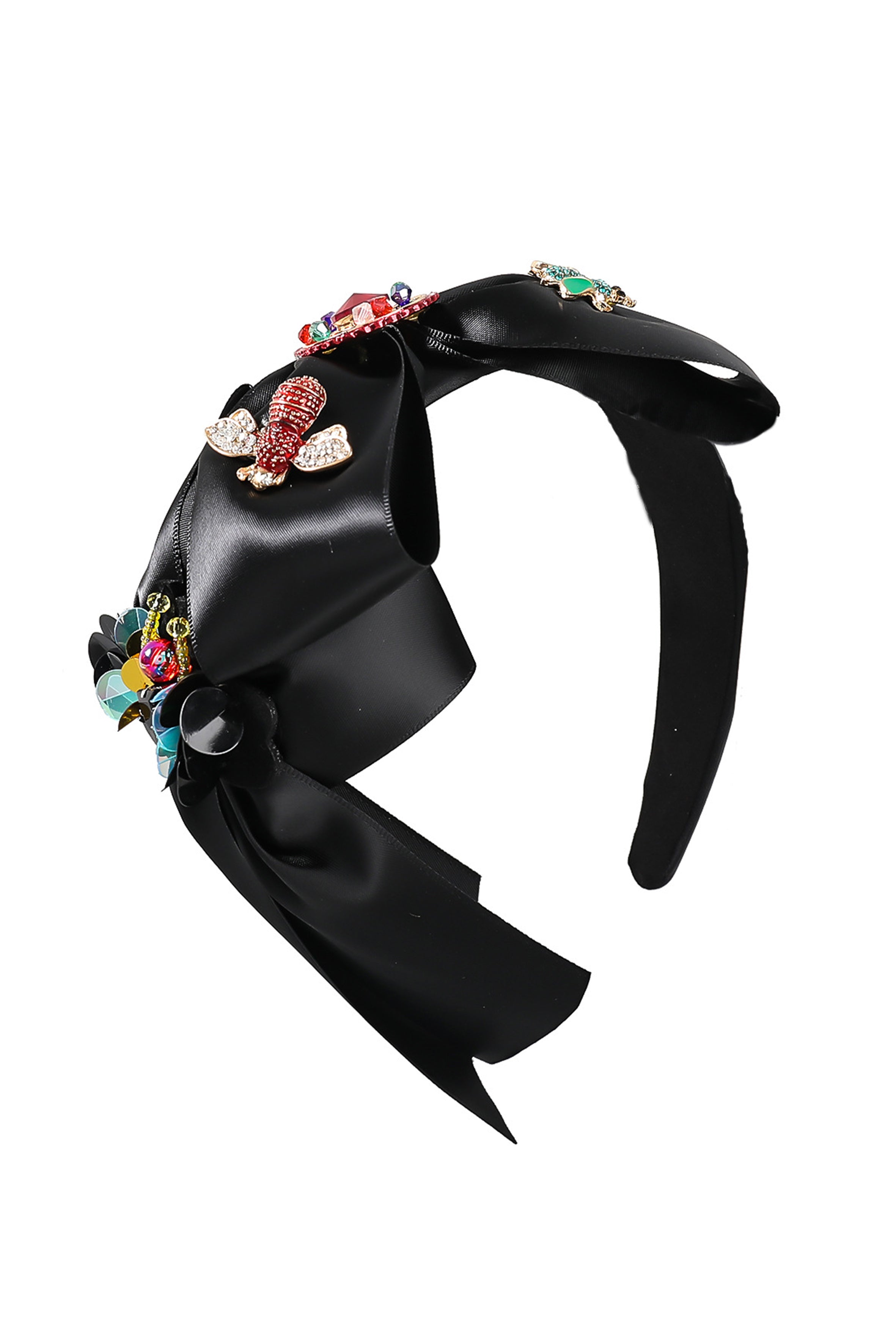 Bee Rhinestone Bow Headband L3156