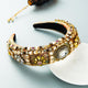 Diadema barroca de esponja con diamantes de imitación L3285