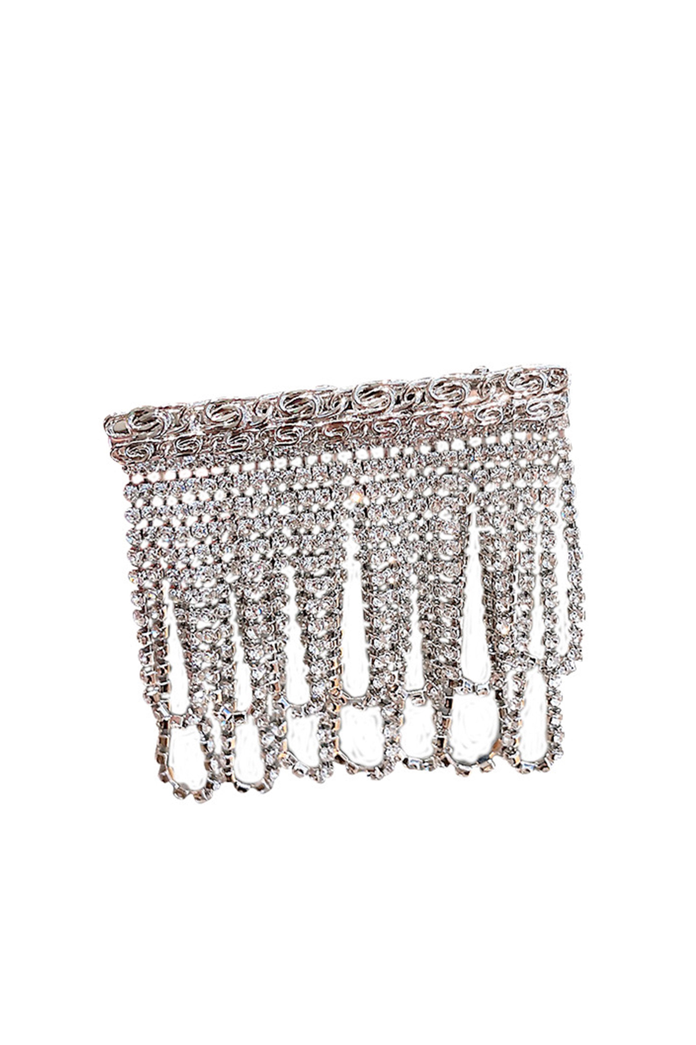 Rhinestone Tassel Hair Clip L3443