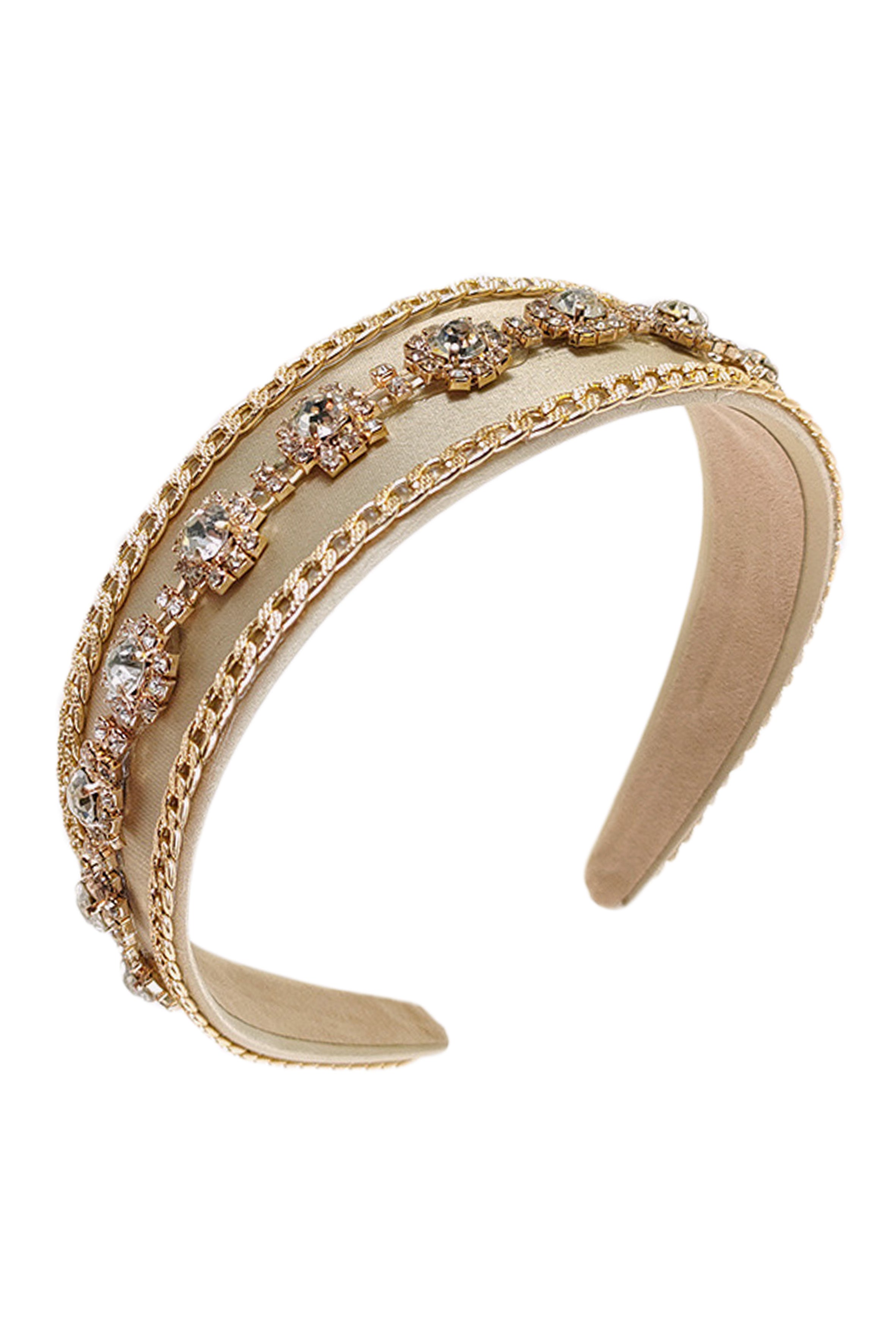 Glass Drill Chain Headband L3460