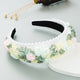 Flower Fabric Pearl Sponge Headband L3570