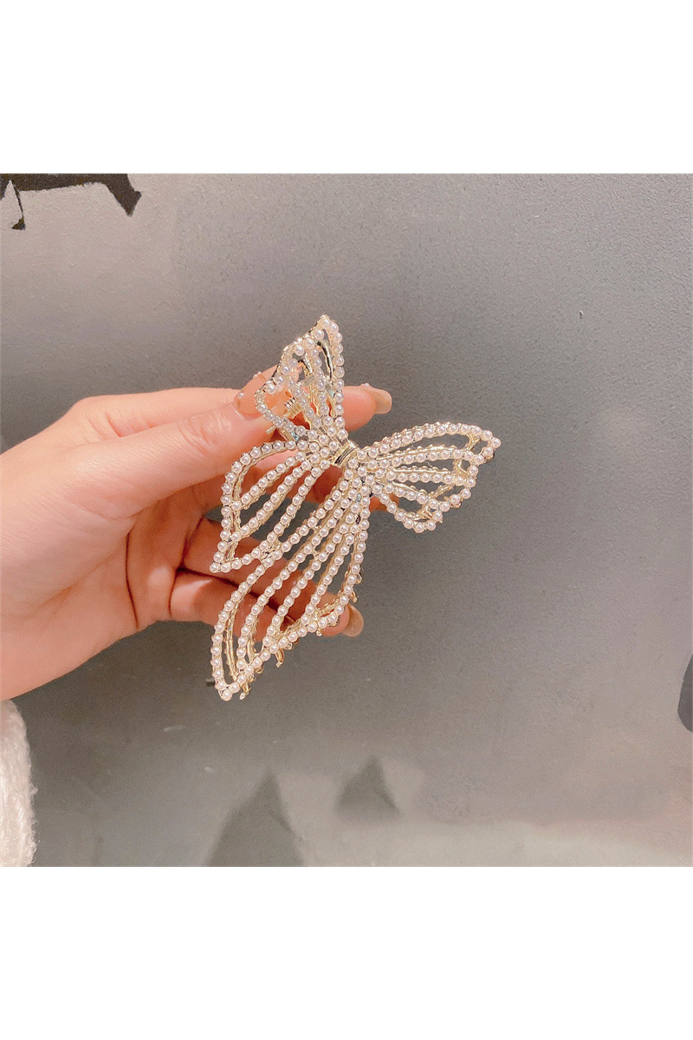 Bow Pearl Hair Clip L3633