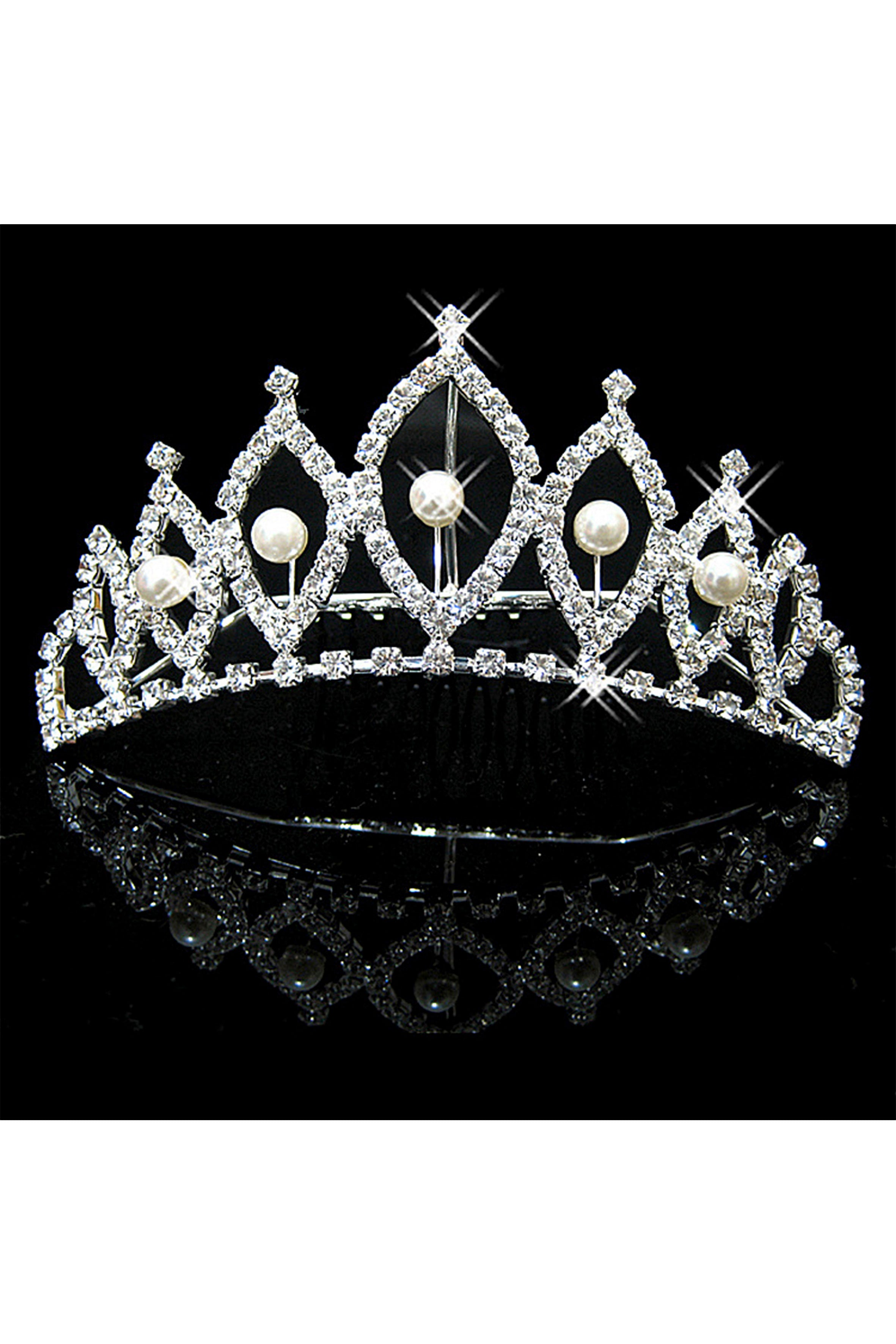 Crown Rhinestone Hair Comb L3711