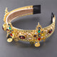 Diadema barroca con diamantes de imitación L3895