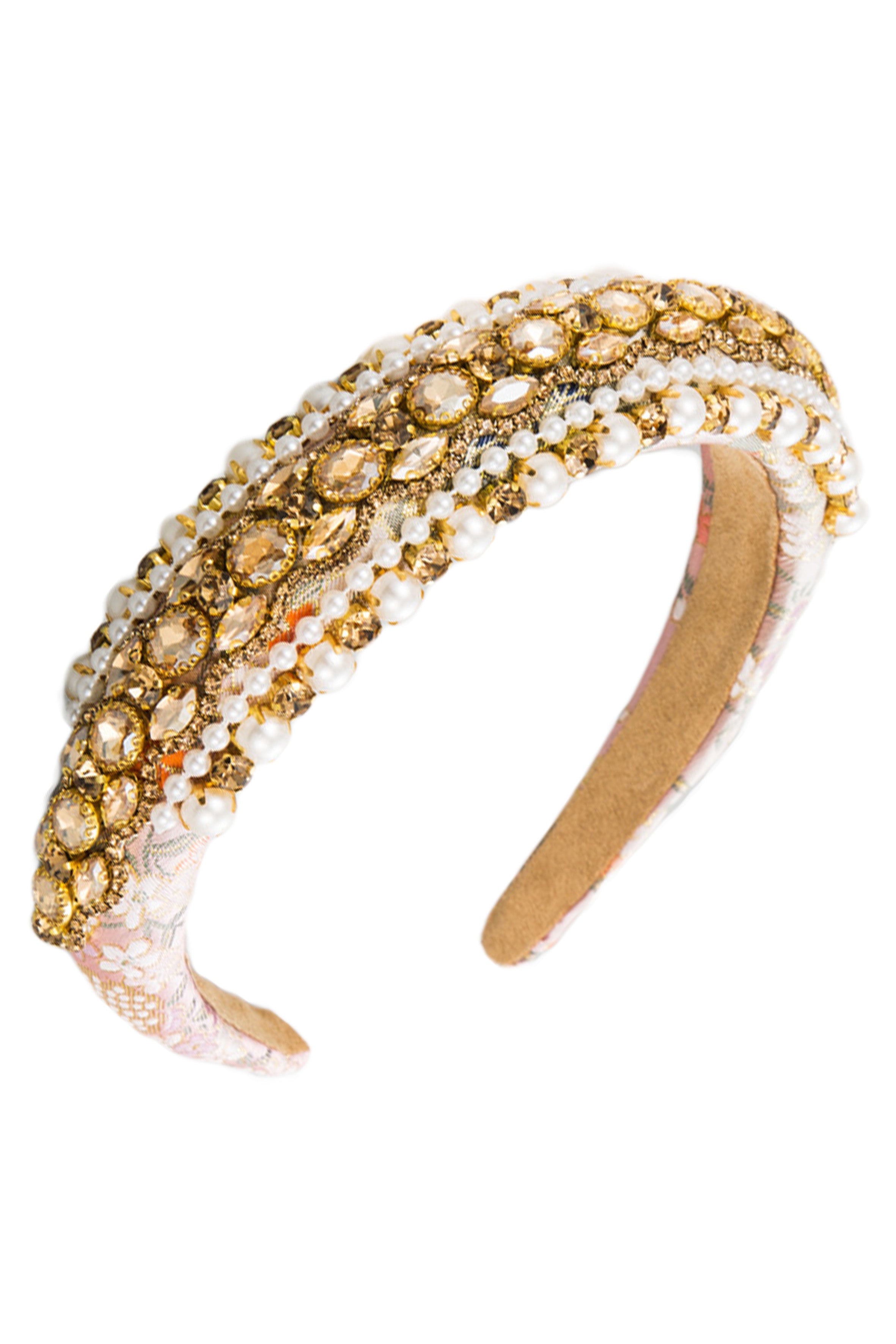 Pearl Glass Drill Headband L3952