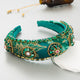Baroque Rhinestone Embroidery Headband L4033