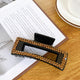 Rhinestone Acrylic Rectangle Hair Clip L4081