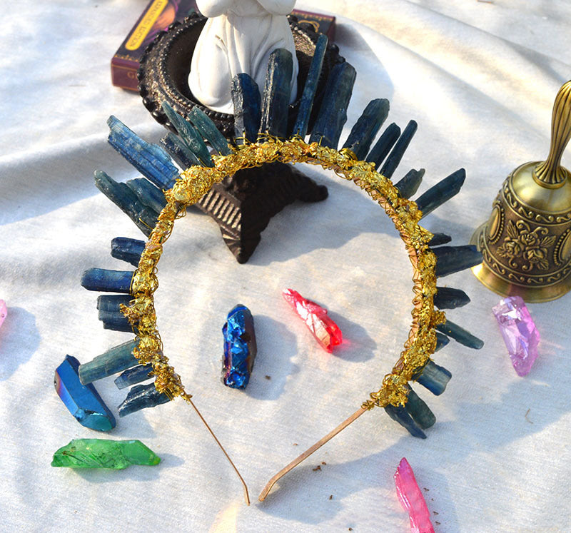 Kyanite Irregular Stone Headband L4160