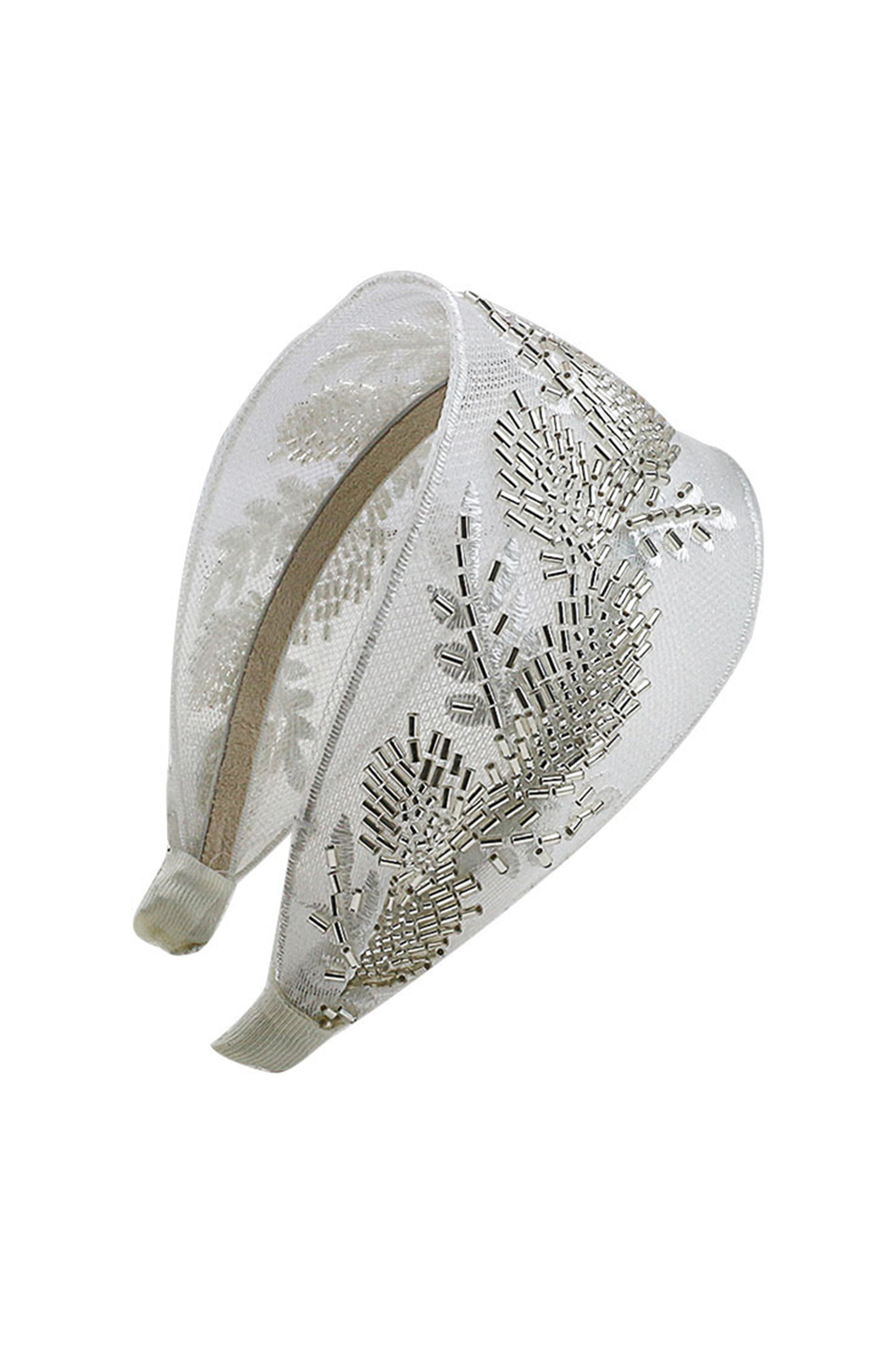 Seed Bead Mesh Headband L4289