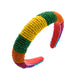 Multicolor Seed Bead Sponge Headband L4293