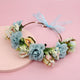 Diadema con corona de flores L4507