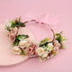 Diadema con corona de flores L4507