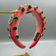 Geometry Rhinestone Sponge Headband L4798