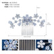 Cubic Zirconia Flower Hair Combs AL14957