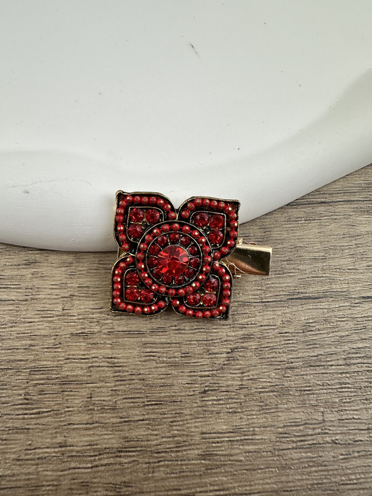 Alloy Rhinestone Hairpin L4979