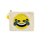 Crying Face Emoji Beaded Pouch LAC-CP-1132