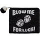 Blow Me For Luck Beaded Pouch LAC-CP-1461