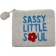 Sassy Little Soul Beaded Pouch LAC-CP-1514