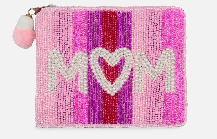 Pearl Mom Beaded Coin Pouch LAC-CP-1606