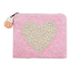 Pearl Heart Beaded Pouch LAC-CP-1607
