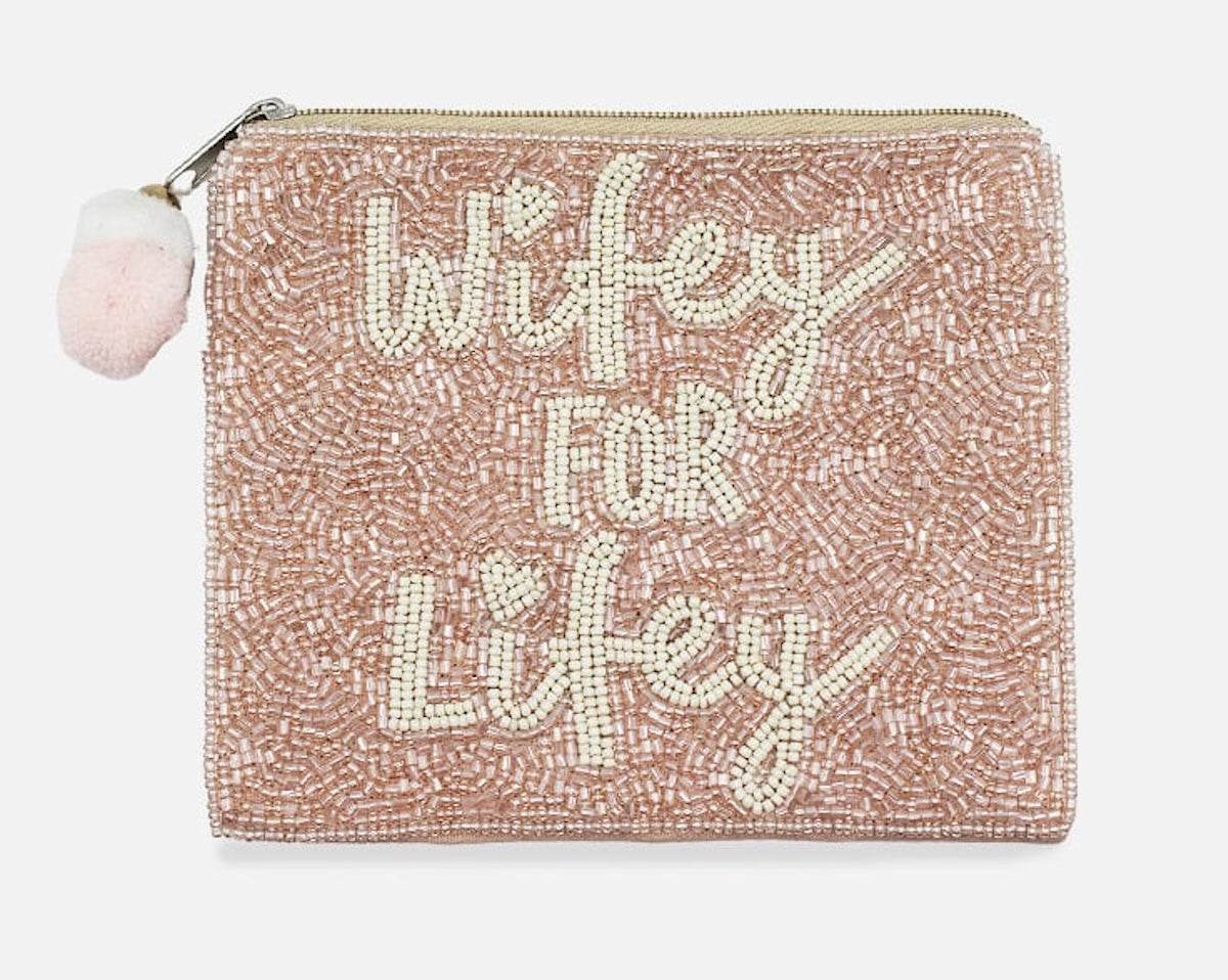 Wifey For Lifey Beaded Coin Pouch LAC-CP-1636