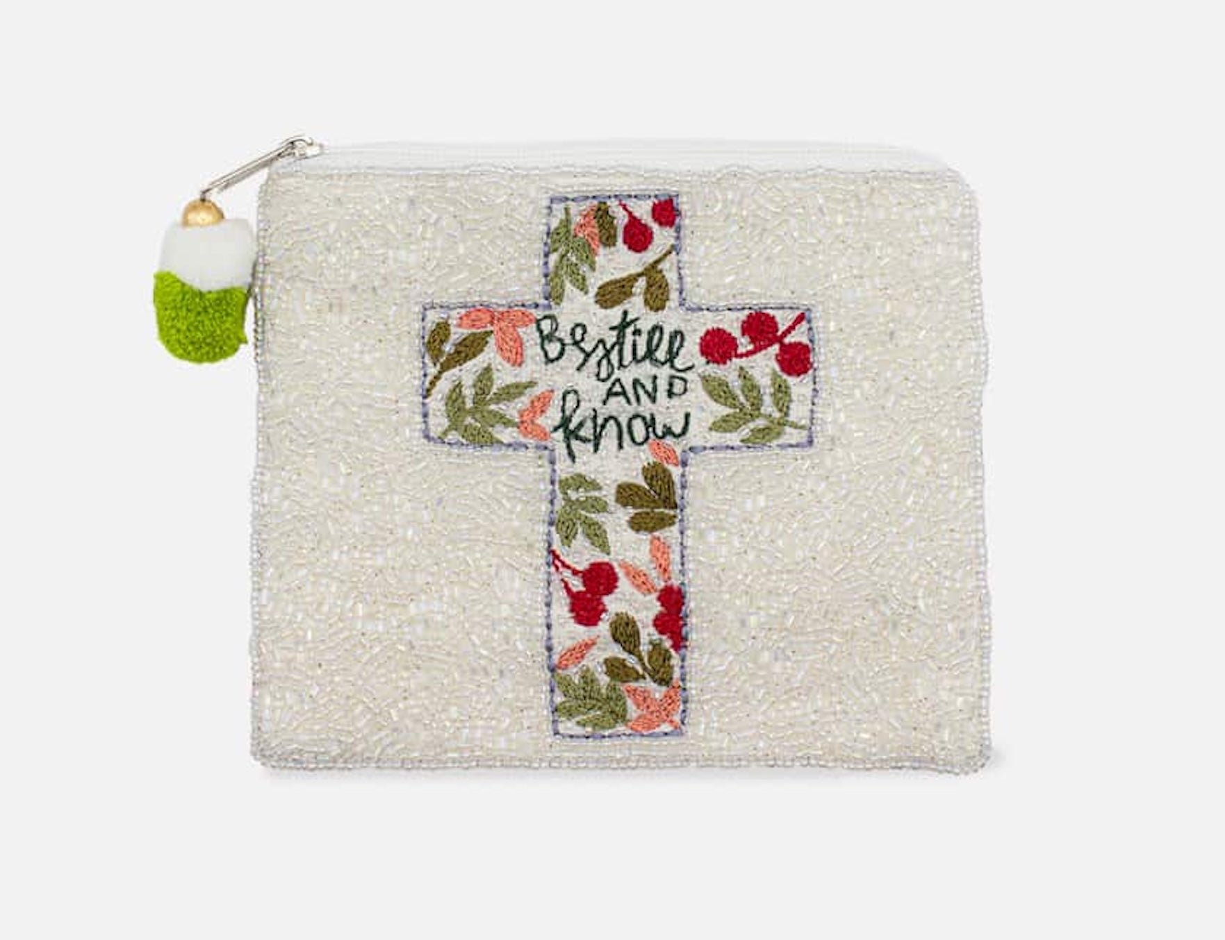 Be Still And Know Beaded Coin Pouch LAC-CP-1650
