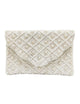 Scalloped w/ Flowers Beaded Clutch LAC-SS-556