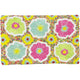 Yellow Pastel Flowers Beaded Clutch LAC-SS-818