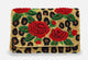 Rose Leopard Beaded Rectangular Mini Clutch LAC-SS-938