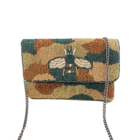 Bolso de mano mini con estampado de abejas y camuflaje LMC-157