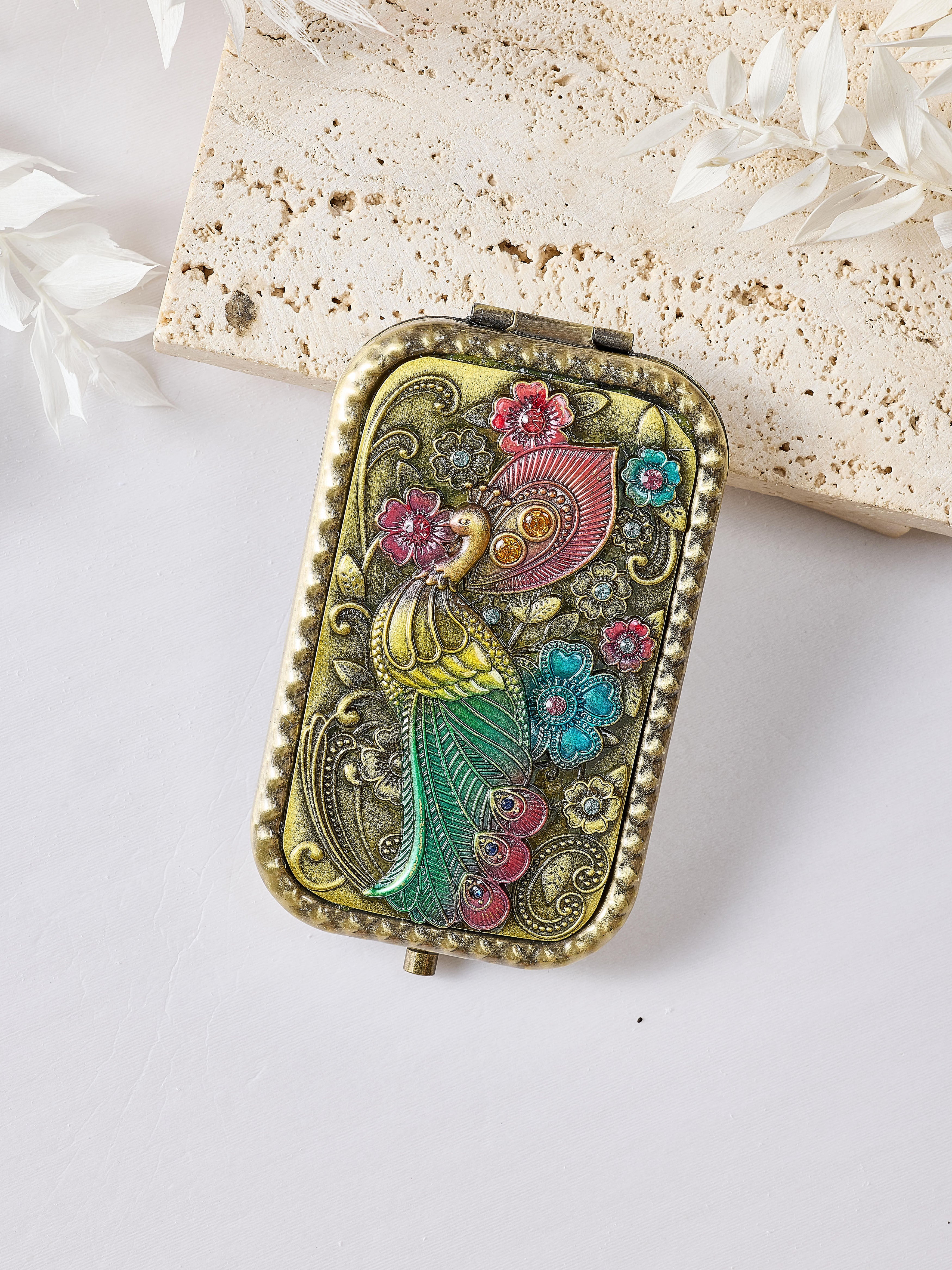 Peacock Metal Mirror M0465
