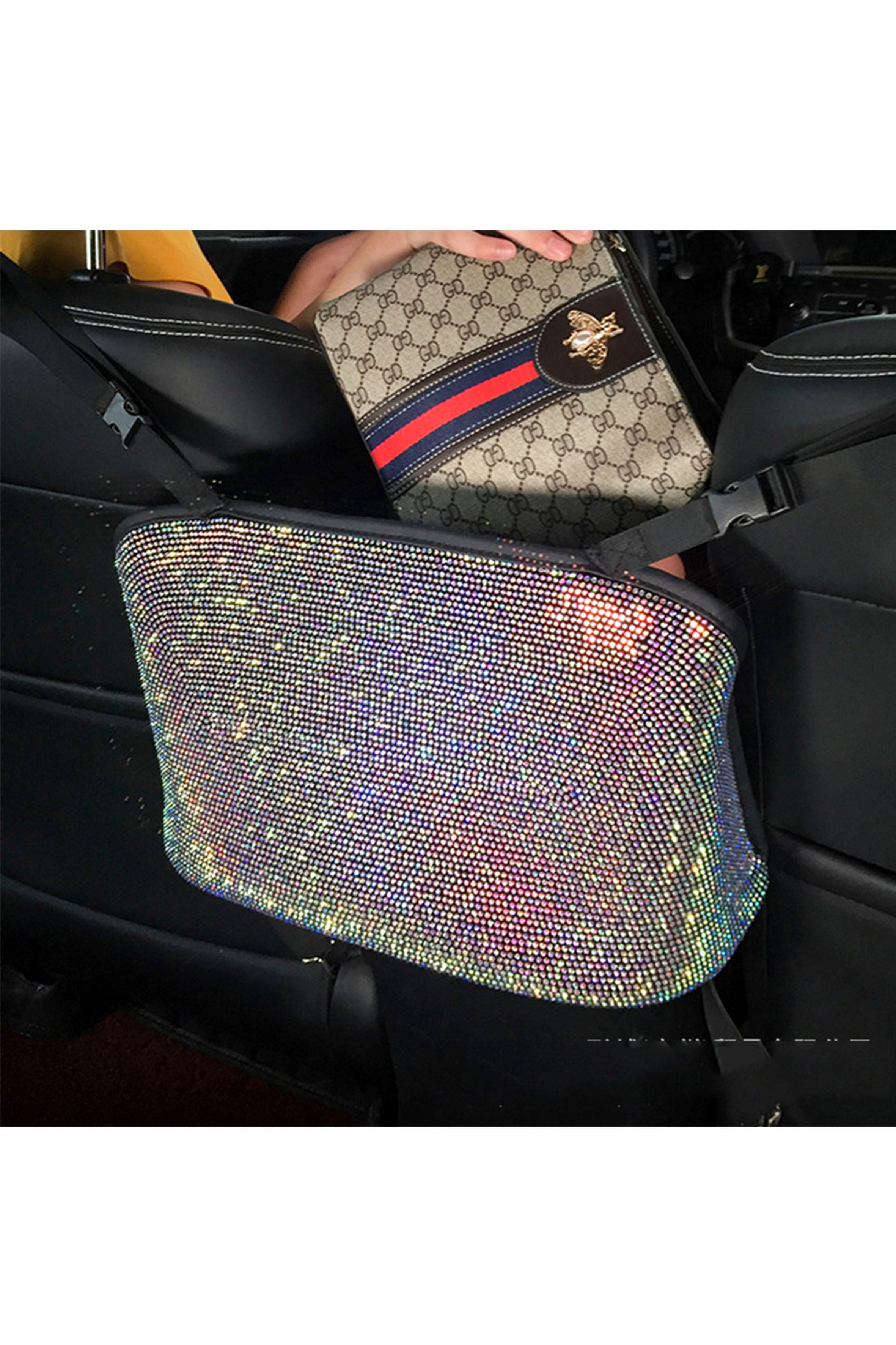 Bolsa de almacenamiento para automóvil suspendida con diamantes de imitación MIS0569