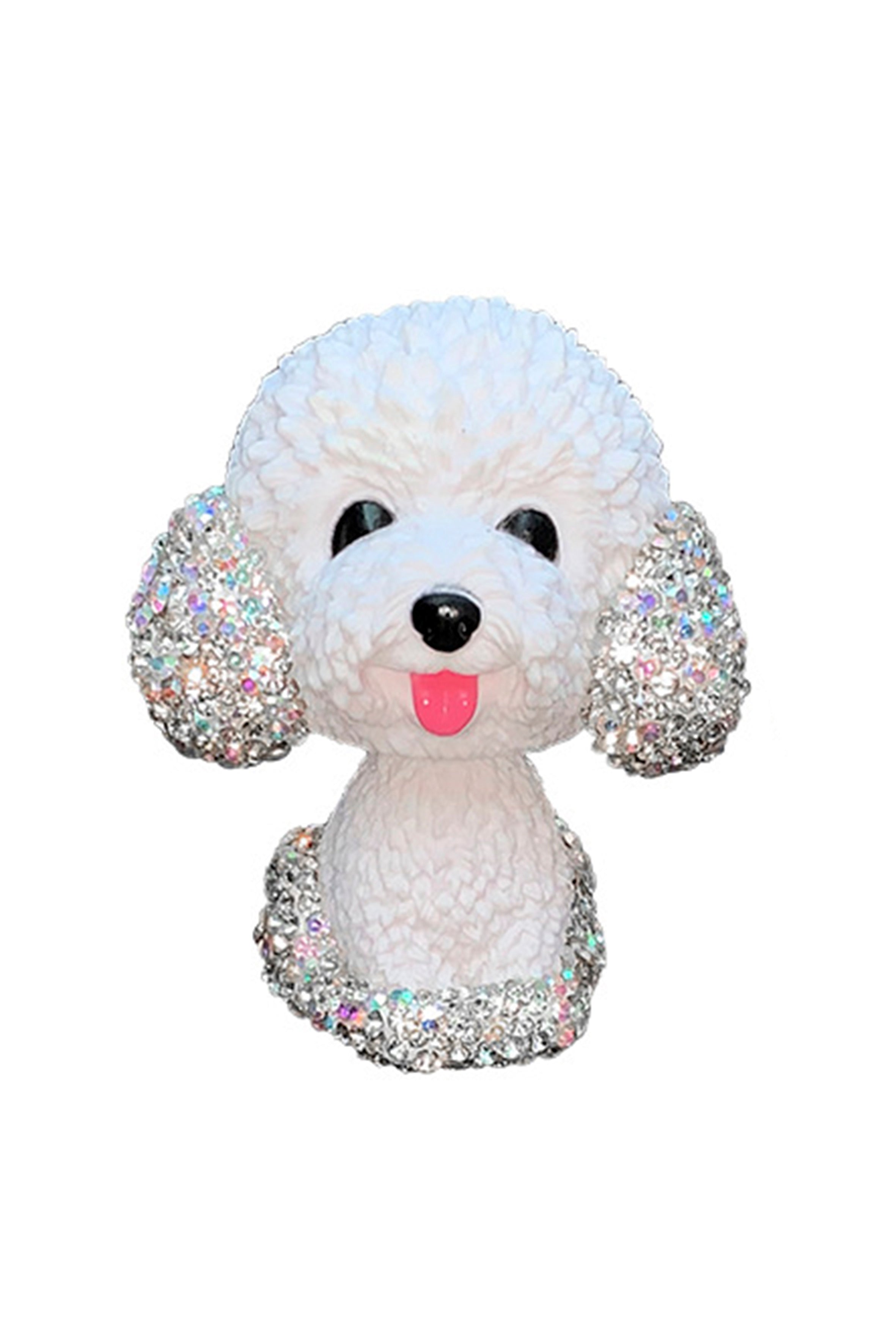 Adornos para coche con forma de cachorro y diamantes de imitación MIS0664