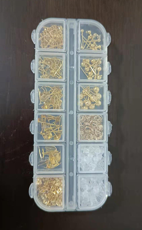 Juego de herramientas para hacer pendientes con botón, accesorios y accesorios para bricolaje MIS0730