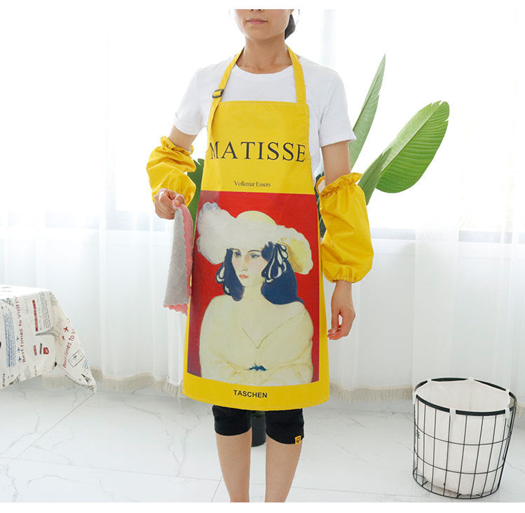 Conjunto de delantal de cocina con estampado de dama MIS0759