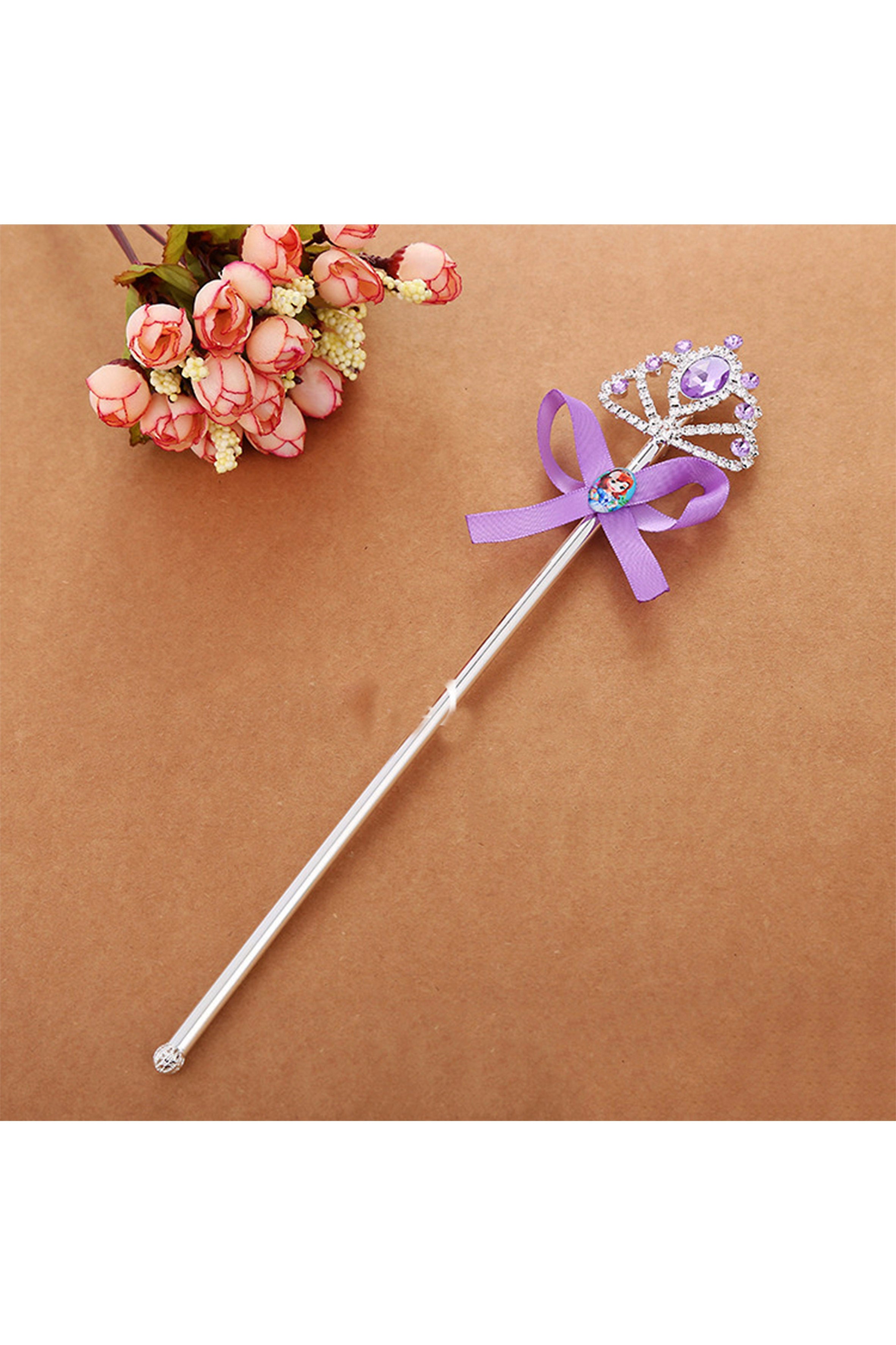 Varita mágica con corona de diamantes de imitación MIS0827