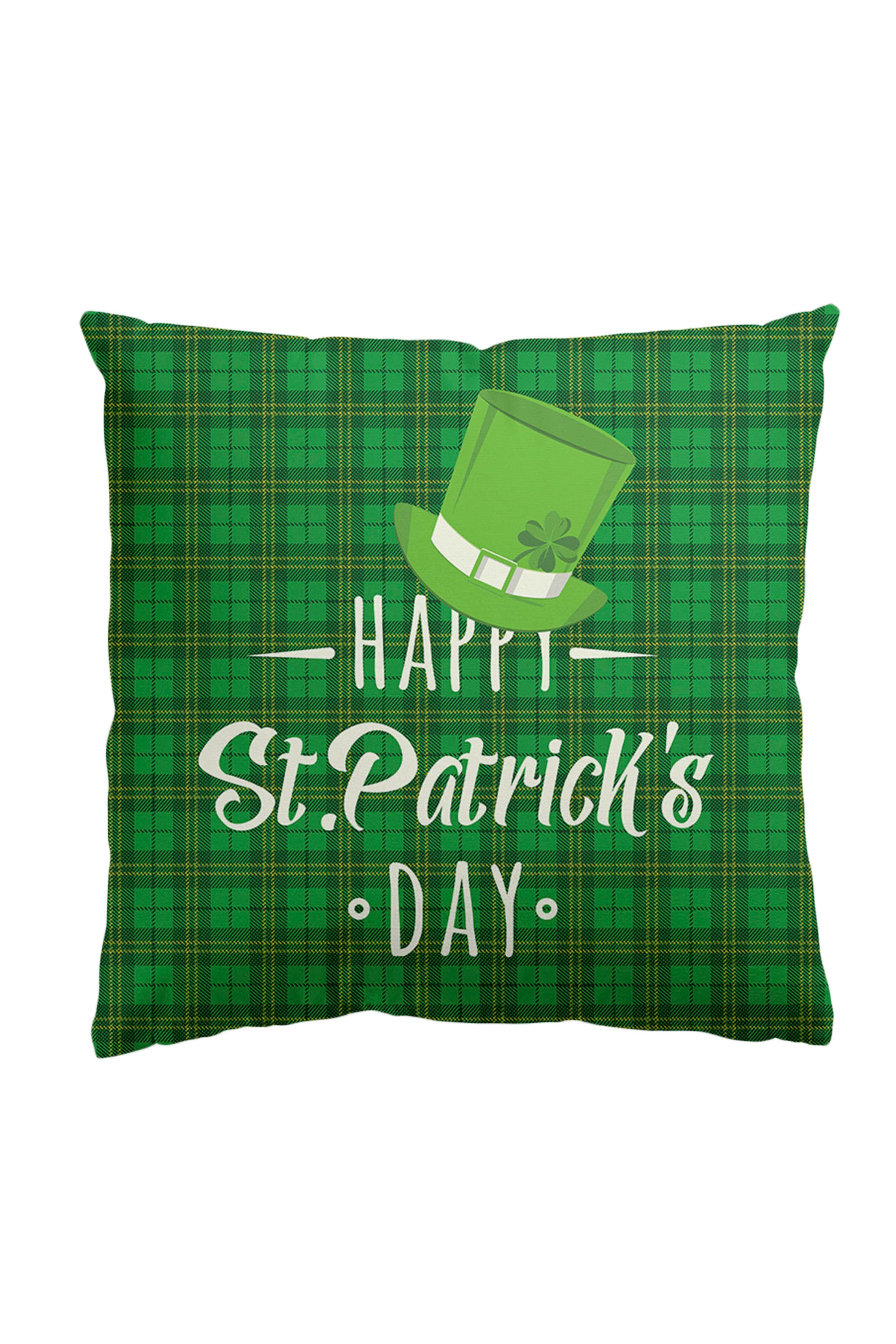 Funda de almohada estampada de San Patricio MIS0875