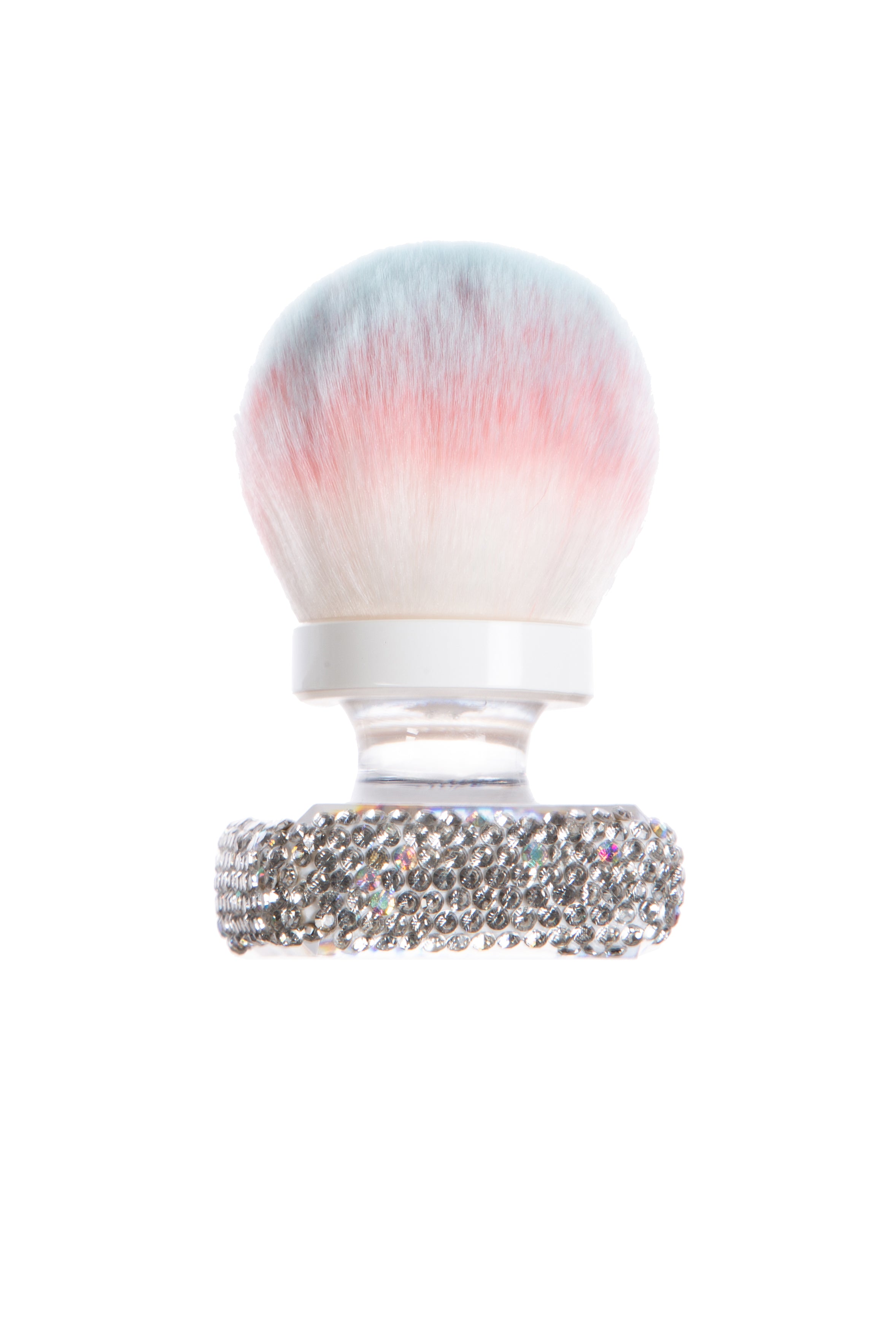 Brocha de maquillaje corta hecha a mano con diamantes de imitación MIS1026