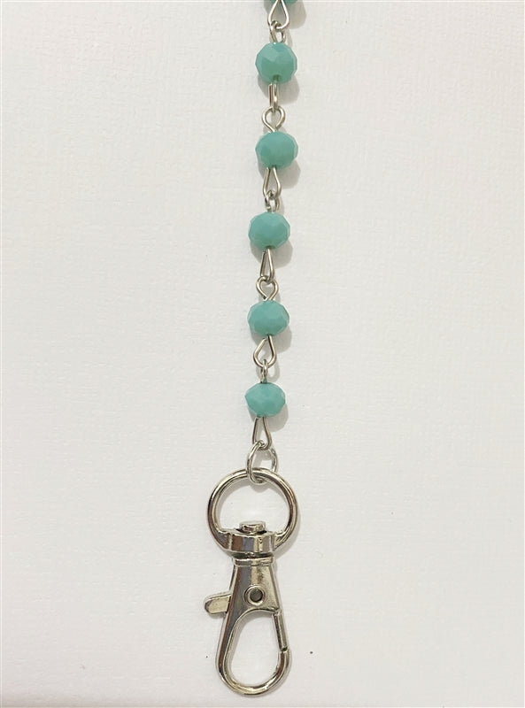 Cadena de metal con cuentas de cristal para sujetar mascarillas MN1163-6MM