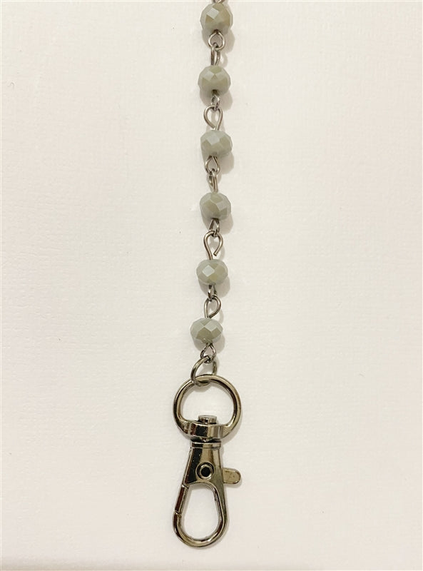 Cadena de metal con cuentas de cristal para sujetar mascarillas MN1163-6MM