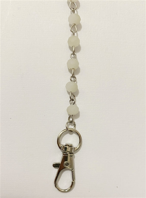 Cadena de metal con cuentas de cristal para sujetar mascarillas MN1163-6MM