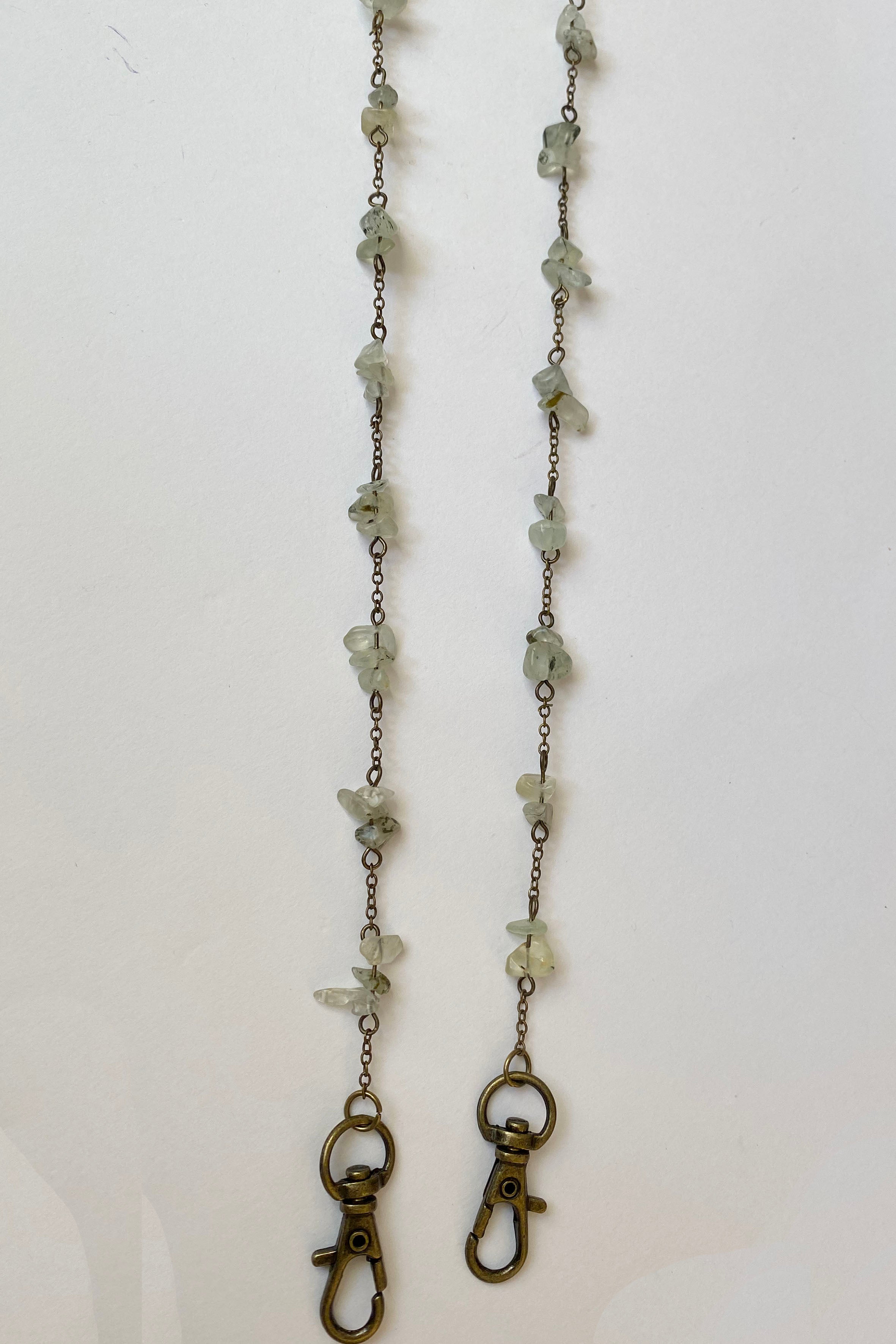 Prehnite Stone Mask Holder MN3143