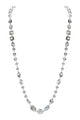 Classic Chandalier Crystal Long Necklaces N1130-Silver