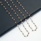 Crystal Beads Chain Necklace N1163-138-BZ