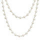 Pearl Beads Chain Necklace N1163-30-WH
