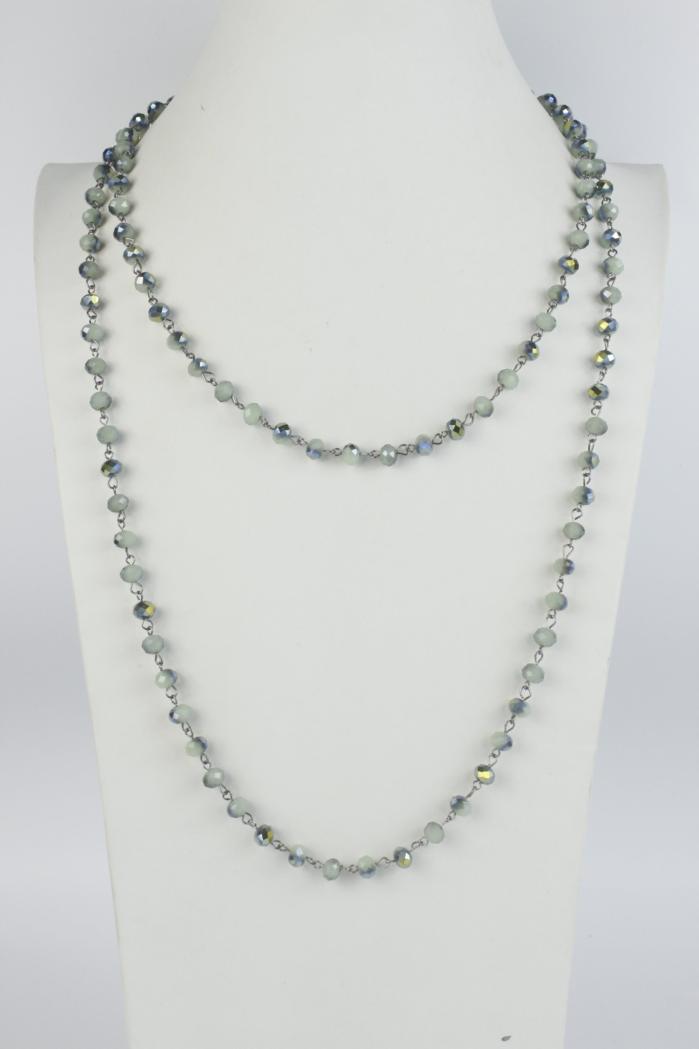 Classic Crystal Long Necklace N1163-8 Clear